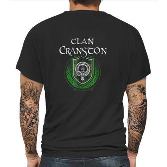 Cranston Surname Scottish Clan Tartan Crest Badge Mens Back Print T-shirt | Favorety CA