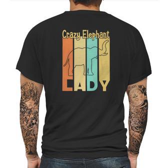 Crazy Elephant Lady 2 Mens Back Print T-shirt | Favorety UK