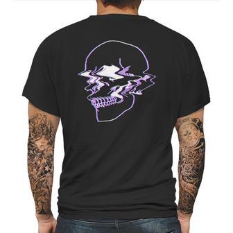 Creepy Cool Egirl Eboy Pastel Goth Vaporwave Glitch Skull Mens Back Print T-shirt | Favorety CA