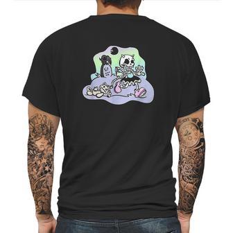 Creepy Skeleton Pastel Goth Soft Grunge Kawaii Clothing Girl Mens Back Print T-shirt | Favorety UK