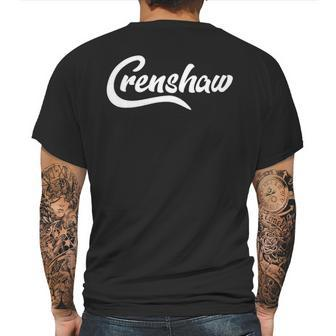 Crenshaw California Gifts Mens Back Print T-shirt | Favorety