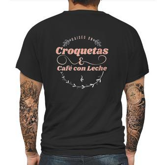 Croquetas And Cafe Con Leche Mens Back Print T-shirt | Favorety CA