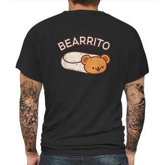 Cute Bearrito Bear Burrito Mens Back Print T-shirt | Favorety UK