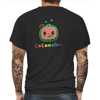 Cute Cocomelon Art Mens Back Print T-shirt | Favorety