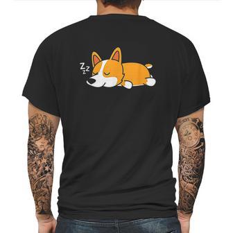 Cute Gift For Welsh Corgi Dog Lovers Nope Lazy Corgi Mens Back Print T-shirt | Favorety CA