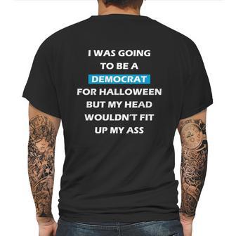 Cute Halloween Funny Halloween Day Democrat For Halloween Mens Back Print T-shirt | Favorety UK