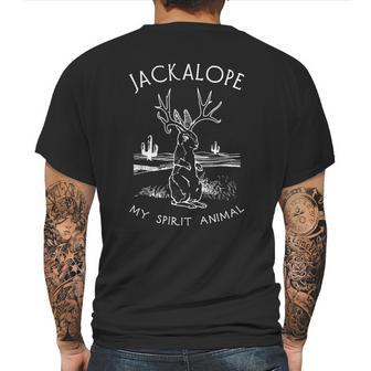 Cute Jackalope My Spirit Animal Hare Jackrabbit Tee Mens Back Print T-shirt | Favorety UK