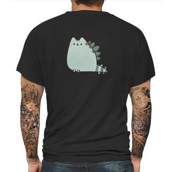 Cute Pusheen Dinosaur Mens Back Print T-shirt | Favorety