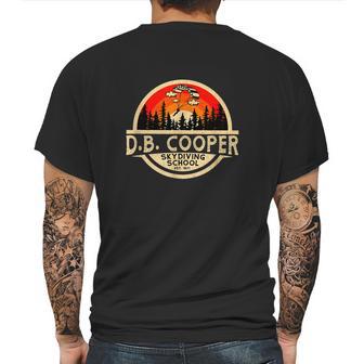 D B Cooper Robber Thief Parachute Skydiving School Est 1971 Retro Vintage Mens Back Print T-shirt | Favorety UK