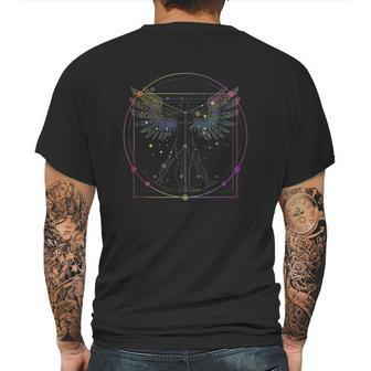 Da Vincis Canon Of Proportions Mens Back Print T-shirt | Favorety UK