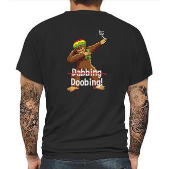 Dabbing Bigfoot Tee Shirt Smoking Cannabis Mens Back Print T-shirt | Favorety