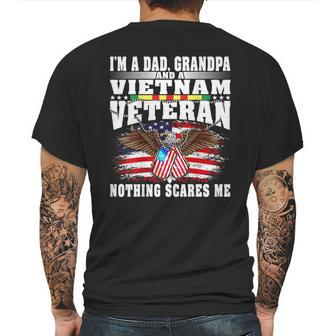 Mens Im A Dad Grandpa And Vietnam Veteran - Nothing Scares Me Mens Back Print T-shirt | Favorety DE