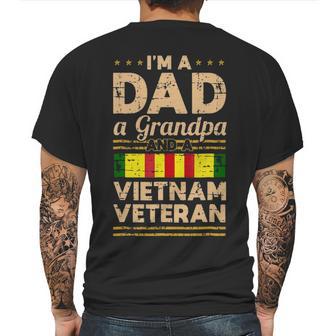 Dad Grandpa Vietnam Veteran V2 Mens Back Print T-shirt | Favorety