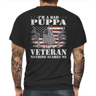 Im A Dad Puppa And A Veteran Nothing Scares Me Mens Back Print T-shirt | Favorety CA