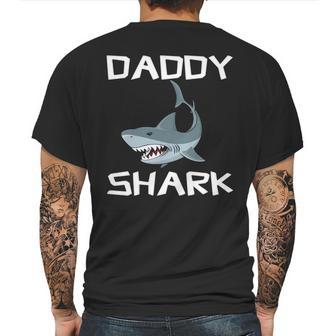 Daddy Gift Daddy Shark Mens Back Print T-shirt | Favorety UK