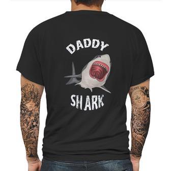 Daddy Shark In Danger Dad Birthday Gifts Mens Back Print T-shirt | Favorety AU