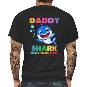 Daddy Shark Doo Doo Funny Dad Birthday Gifts Mens Back Print T-shirt | Favorety CA