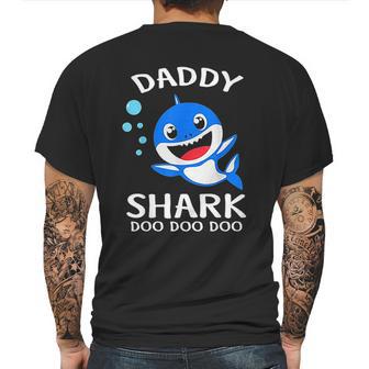 Daddy Shark Doo Doo Funny Fathers Day Gift Mens Back Print T-shirt | Favorety AU