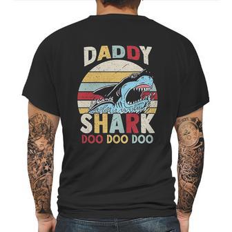 Daddy Shark Family Time Dad Birthday Gifts Mens Back Print T-shirt | Favorety UK