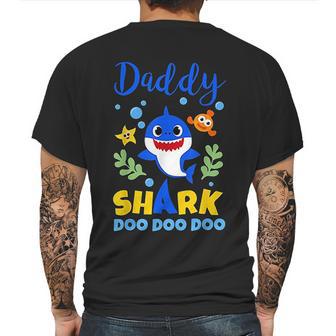 Daddy Shark Gift Cute Baby Shark Mens Back Print T-shirt | Favorety AU