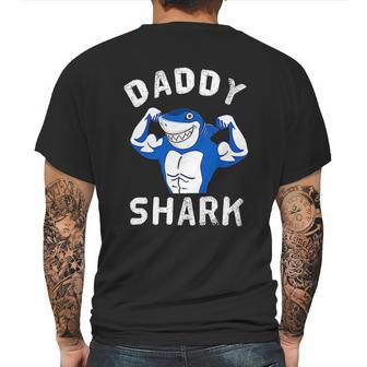 Daddy Shark Gym Lover Dad Birthday Gifts Mens Back Print T-shirt | Favorety UK