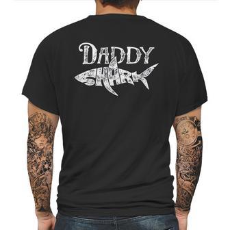 Daddy Shark Matching Best Dad Gift Mens Back Print T-shirt | Favorety CA