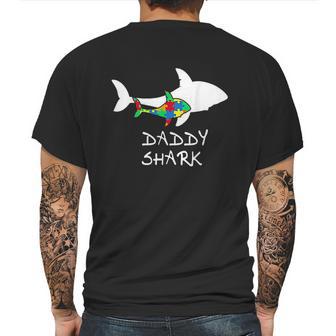 Daddy Shark Puzzle Dad Birthday Gifts Mens Back Print T-shirt | Favorety DE