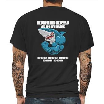 Daddy Shark Strength Mens Back Print T-shirt | Favorety CA