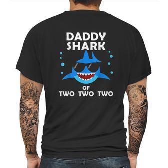 Daddy Shark Of Two Mens Back Print T-shirt | Favorety CA