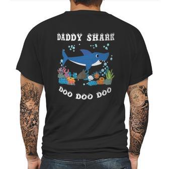 Daddy Shark Under Water Mens Back Print T-shirt | Favorety