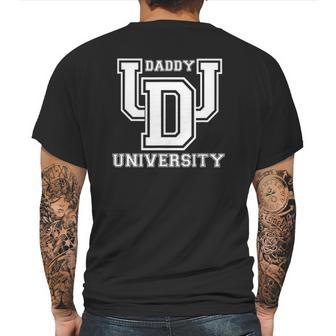 Mens Daddy University New Dad Fathers Day Best Father Ever Mens Back Print T-shirt | Favorety