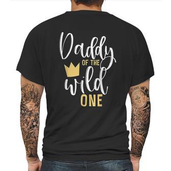 Daddy Of The Wild One Dad Birthday Gifts Mens Back Print T-shirt | Favorety AU