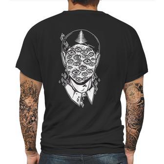 Dali Surreal Noir Retro Eyes On Face Tattoo Art Mens Back Print T-shirt | Favorety UK