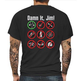 Dam N It Jim Mens Back Print T-shirt | Favorety CA