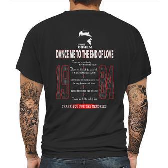 Dance Me To The End Of Love Mens Back Print T-shirt | Favorety DE