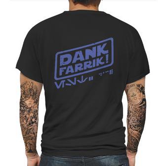 Dank Farrik Blue Mens Back Print T-shirt | Favorety CA