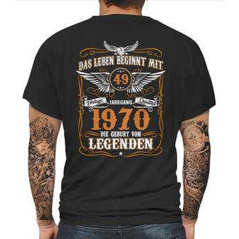 Das Leben Beginnt Mit 49 Jahrgang 1970 Die Geburt Von Legenden Mens Back Print T-shirt | Favorety DE