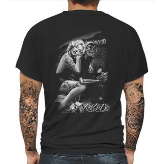 Mens David Gonzales Art Dga Hollywood Homegirl Ride Or Die Mens Back Print T-shirt | Favorety AU