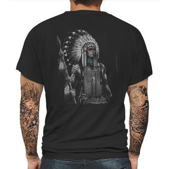 David Gonzales Mens Native American Indian Warrior Mens Back Print T-shirt | Favorety UK