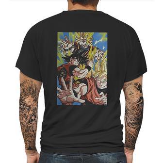 Dbz Characters Goku Mens Back Print T-shirt | Favorety