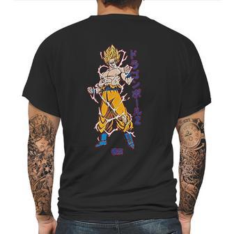 Dbz Super Saiyan Goku Mens Back Print T-shirt | Favorety AU