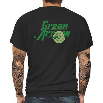 Dc Comics Green Text Logo Mens Back Print T-shirt | Favorety DE