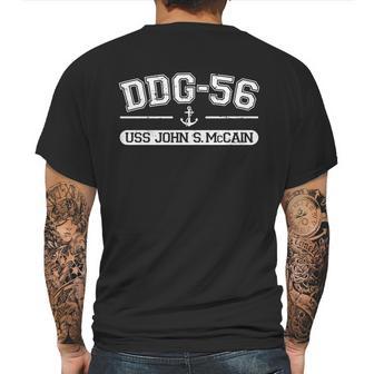 Ddg-56 -Uss John S Mccain Graphic Design Printed Casual Daily Basic Mens Back Print T-shirt | Favorety AU