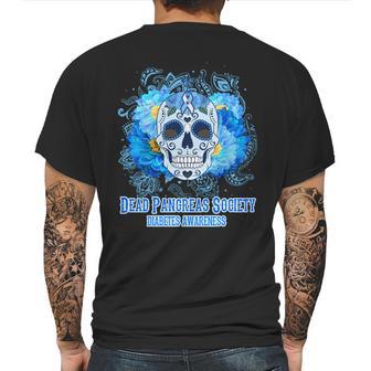 Dead Pancreas Society Diabetes Awareness Sugar Skull Mens Back Print T-shirt | Favorety AU