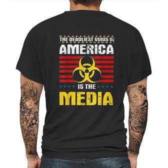 Deadliest In America Is The Media Toxic Fake News Mens Back Print T-shirt | Favorety