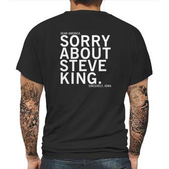 Dear America Sorry About Steve King Mens Back Print T-shirt | Favorety AU