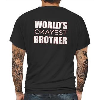 Decrum Worlds Okayest Mens Back Print T-shirt | Favorety UK