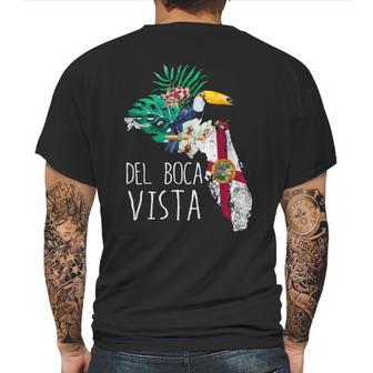 Del Boca Vista Florida Tropical Mens Back Print T-shirt | Favorety UK