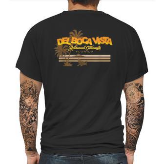 Del Boca Vista Retirement Community Retro Vintage Mens Back Print T-shirt | Favorety AU