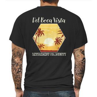 Del Boca Vista Retirement Florida Vintage Mens Back Print T-shirt | Favorety CA